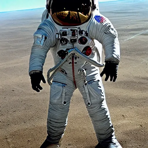 Image similar to t - rex in an astronaut suit