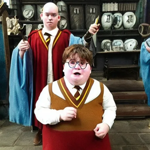 Image similar to obese harry potter