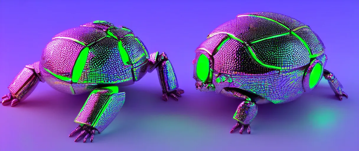 Image similar to highly detailed 3d render holographic cyborg scarab! jeweled gorgeous! dramatic neon lighting vray high quality low angle hd 8k sharp shallow depth of field