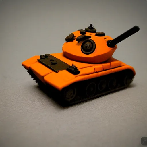 Prompt: Tiny orange battle tank moving forward, Advanced Wars, Gameboy Advance graphics