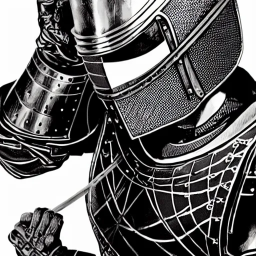 Image similar to a tomboy female knight wearing medieval armor. knight tomboy. art by martin ansin, martin ansin artwork. portrait.