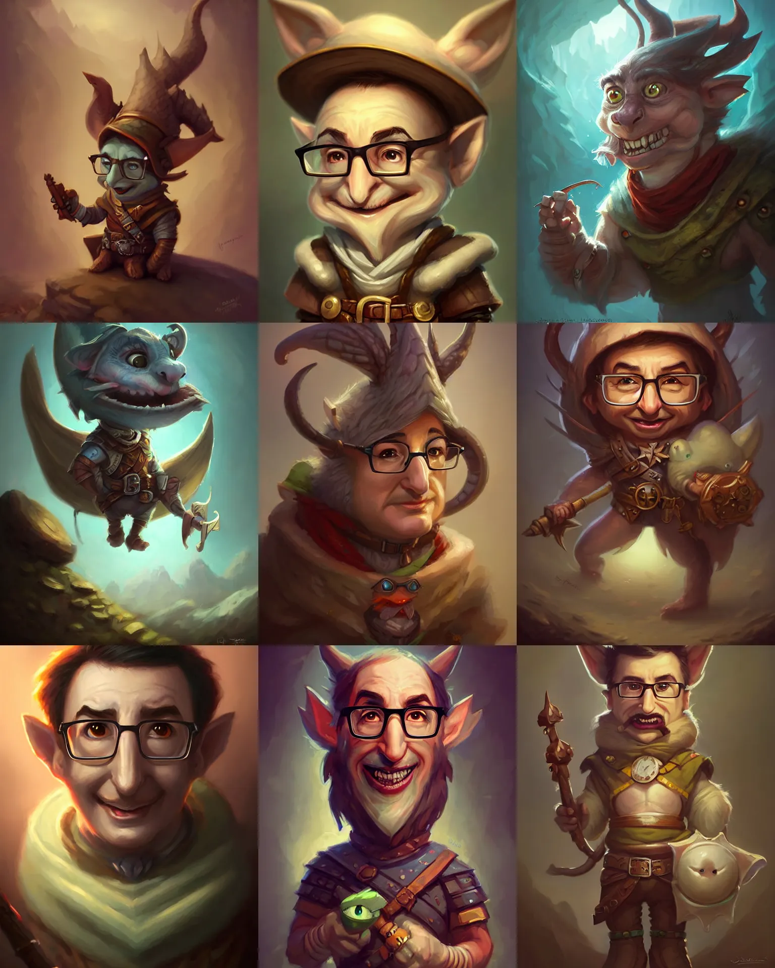 Prompt: cute little anthropomorphic john oliver cute and adorable, pretty, beautiful, dnd character art portrait, matte fantasy painting, deviantart artstation, by jason felix by steve argyle by tyler jacobson by peter mohrbacher, cinema