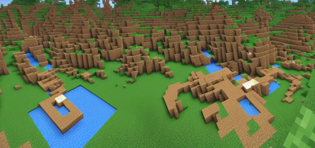 Image similar to Minecraft in Real Life