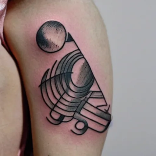 Image similar to a tattoo inspired by the musical artist aurora.