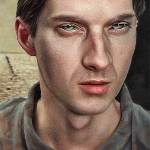 Prompt: portrait of yegor prosvirnin, photo - realistic, color image, 2 k, highly detailed, by h. r. giger