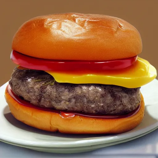 Image similar to juicy burger oozing grease