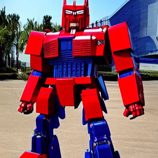 Image similar to Optimus Prime in real life