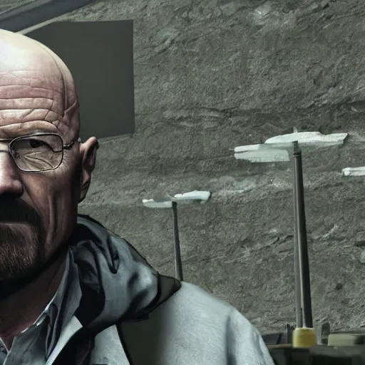 Prompt: Walter White in Call of Duty:Warzone