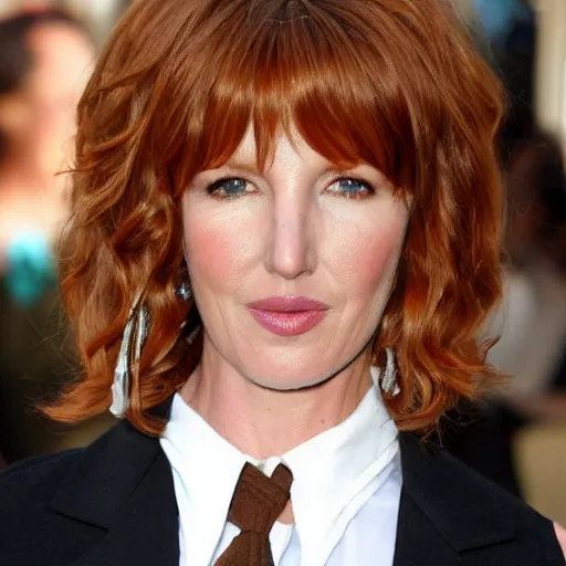 Image similar to award winning portrait of kelly reilly as a young man!!! bare ears, short!! brown!! hair and hazel!!! eyes, stubble