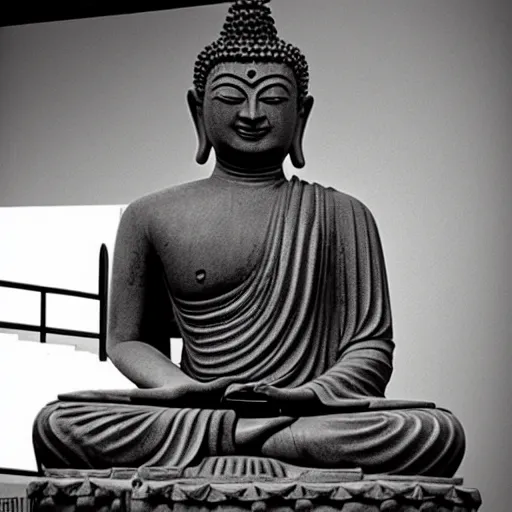 Image similar to statue of buddha in pulp fiction