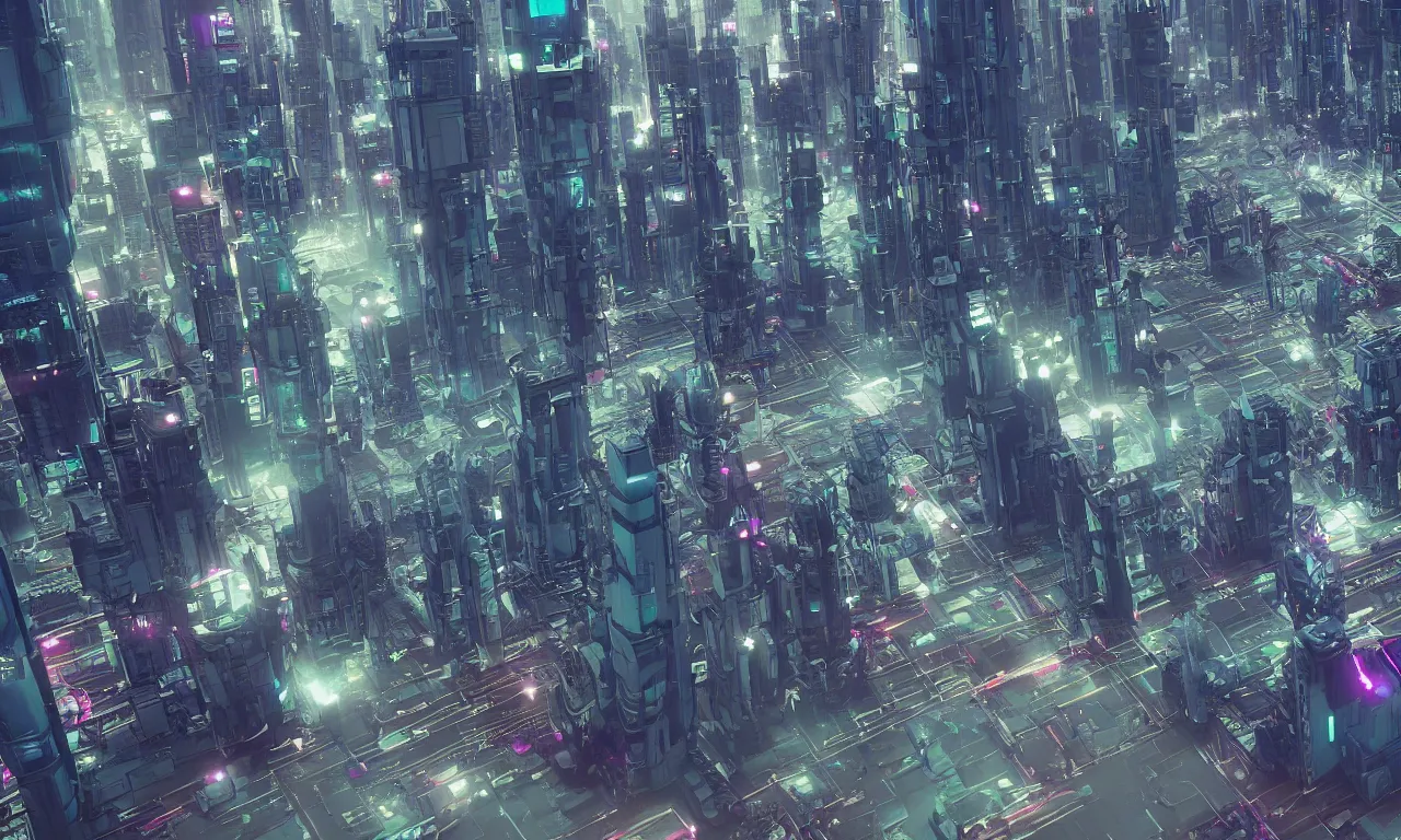 Image similar to futuristic city, a matte painting by mike winkelmann, cgsociety, space art, retrowave, rendered in cinema 4 d, synthwave