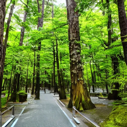 Image similar to tokyo in forest