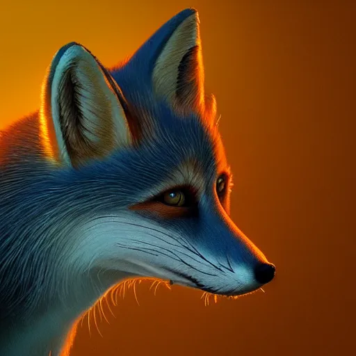 Image similar to Photorealistic magic fox. Hyperdetailed photorealism, 108 megapixels, amazing depth, glowing rich colors, powerful imagery, psychedelic Overtones, 3D finalrender, 3d shading, cinematic lighting, artstation concept art