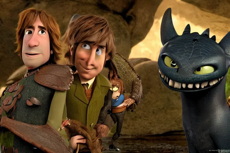 Image similar to Saul Goodman in How To Train Your Dragon (2010), movie cinematography still