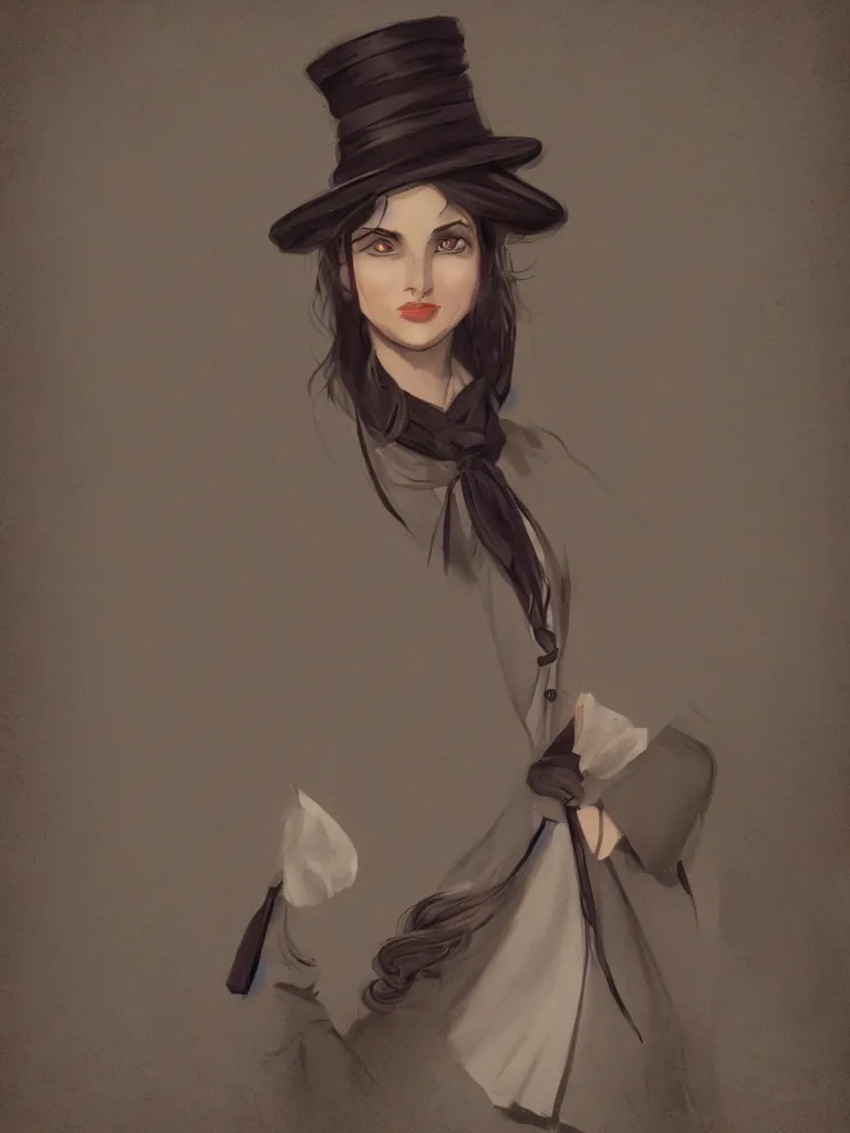 Prompt: hasidic woman by disney concept artists, blunt borders, rule of thirds