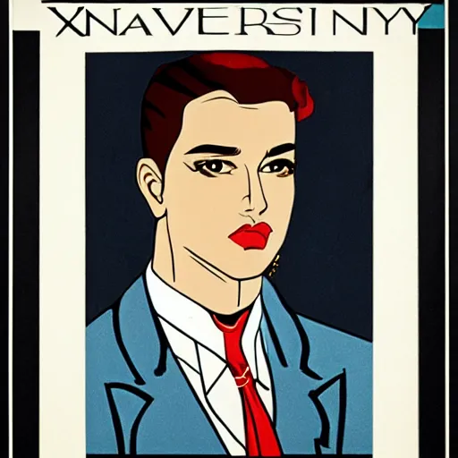 Xavier Singy, Portrait By Patrick Nagel, 1920s | Stable Diffusion | OpenArt