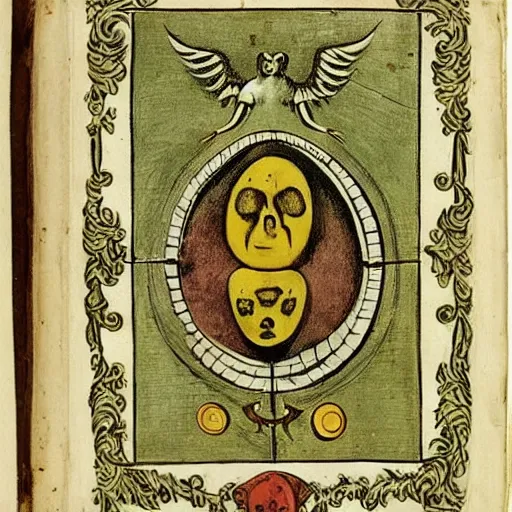 Prompt: “compendium of demonology and magic, c.1775”