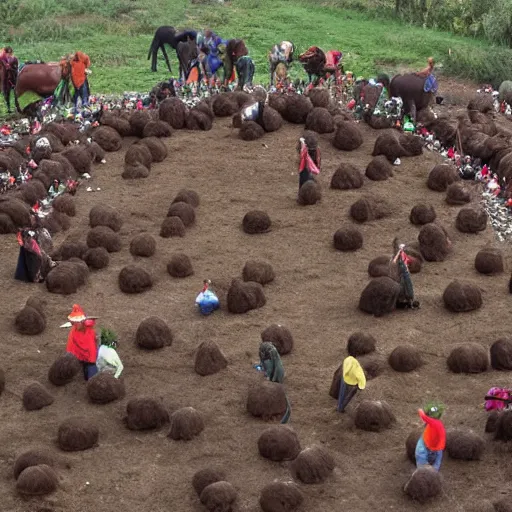 Image similar to dung covered peasant convention