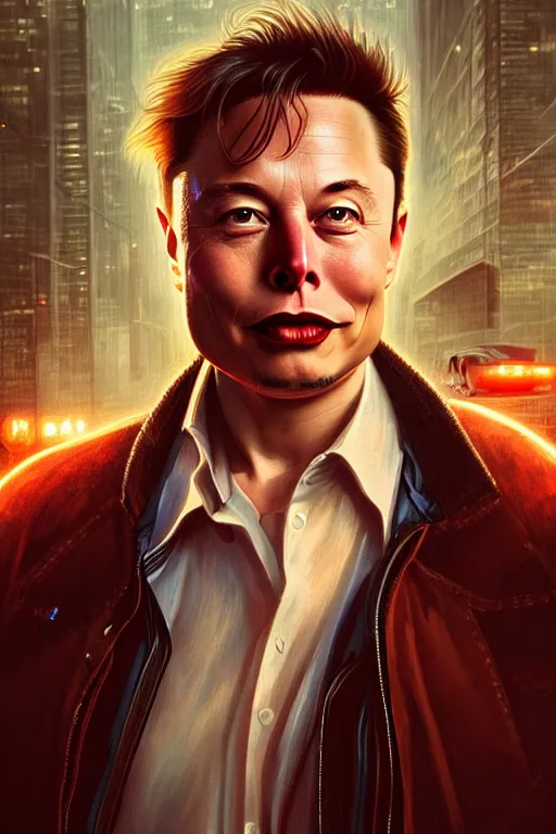 Image similar to elon musk as marty mcfly near delorean, realistic portrait, symmetrical, highly detailed, digital painting, artstation, concept art, smooth, sharp focus, illustration, cinematic lighting, art by artgerm and greg rutkowski and alphonse mucha