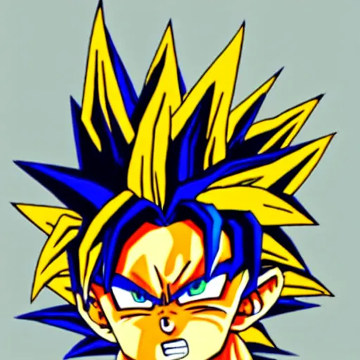 Prompt: super saiyan blue goku on an orange beanie, simple, photorealistic, photograph