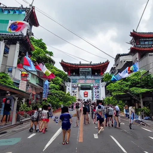 Prompt: Taiwan on August 11th 2022