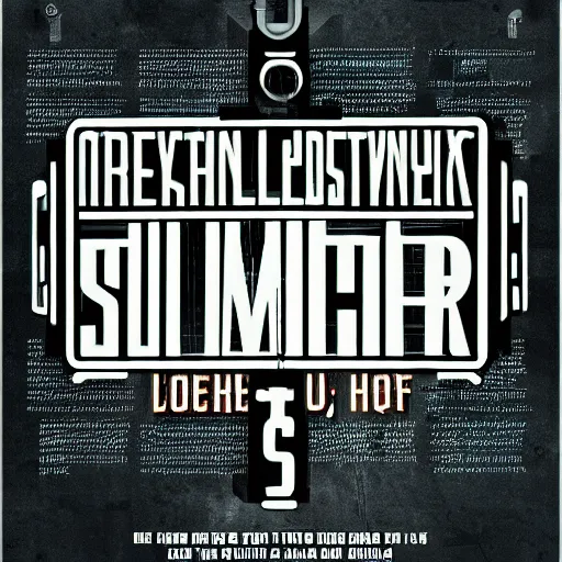 Image similar to demo poster of a stylized font, cyberpunk, behance, hd