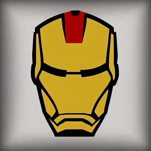 Prompt: Minimal Heads Iron Man - Yousuf Khan J