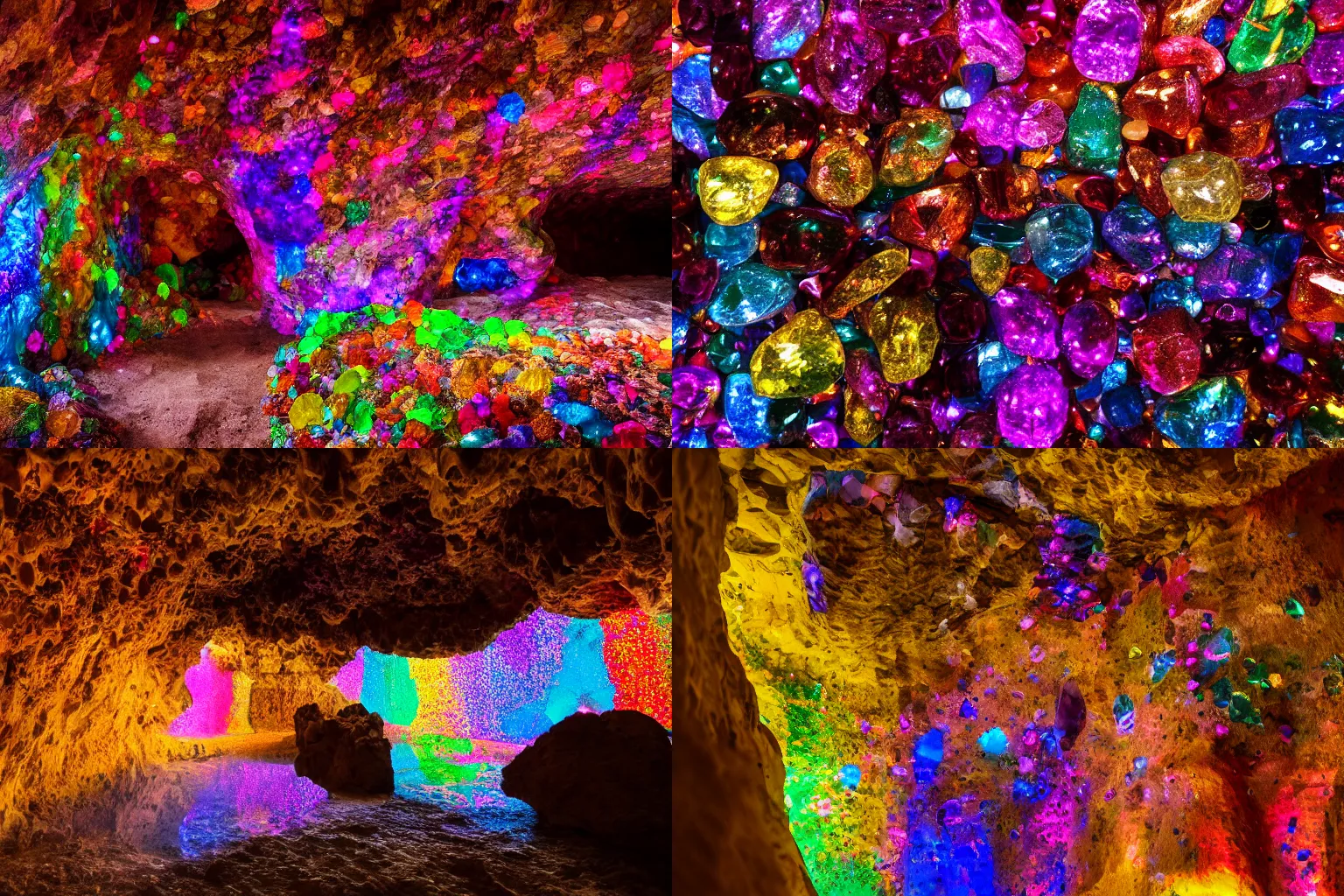 Cave With Colorful Shiny Gemstones Lining The Walls Stable Diffusion   507d189fd9e765c5935f5614fb9d3afbf48ce815 2000x2000.webp