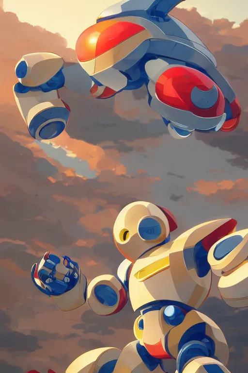 Image similar to metabots medabots medarotto medarot robot minimalist comics, behance hd by jesper ejsing, by rhads, makoto shinkai and lois van baarle, ilya kuvshinov, rossdraws global illumination ray tracing hdr radiating a glowing aura