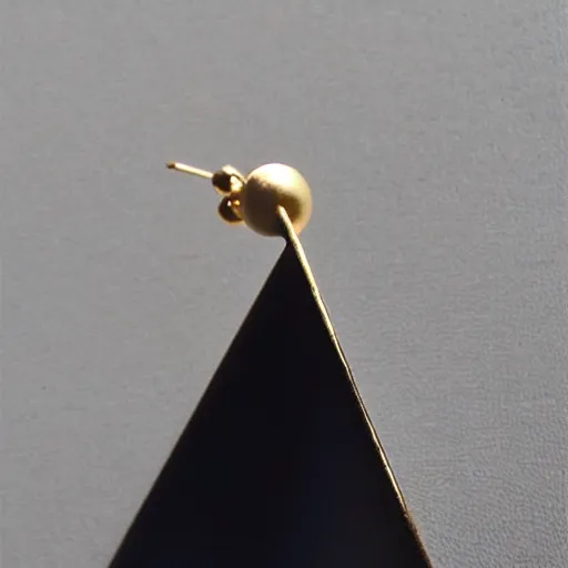 Prompt: “minimalistic beautiful surprising unusual abstract asymmetric earring design”