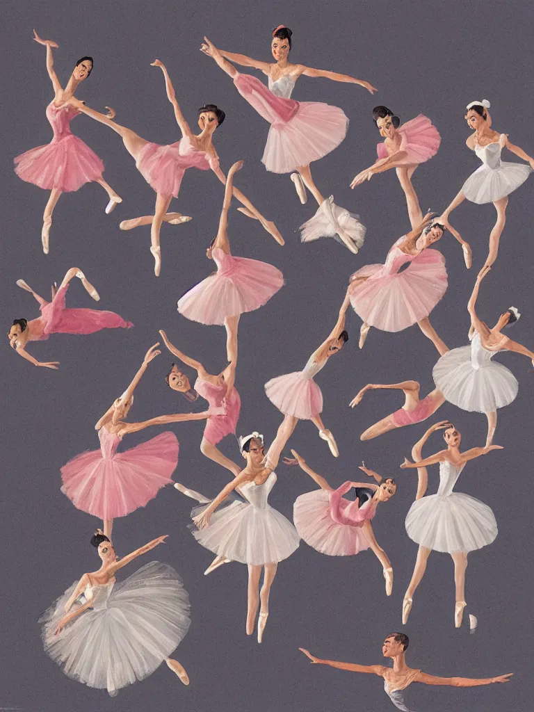 Image similar to ballerinas from overhead by disney concept artists, blunt borders, rule of thirds