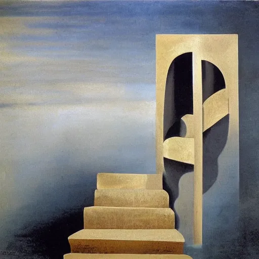 Image similar to infinite staircase by dali