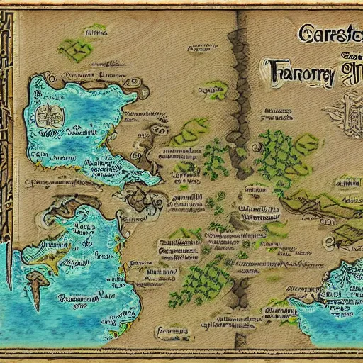 Image similar to fantasy cartographer map extremely detailed