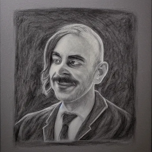 Prompt: charcoal drawing of a doctor that loves bitcoin