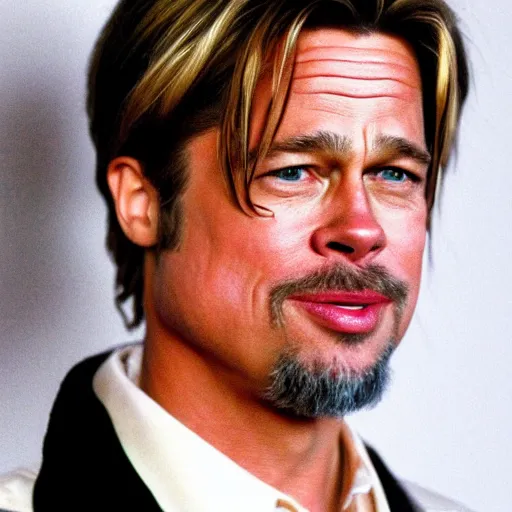 Prompt: brad pitt as the world's ugliest man