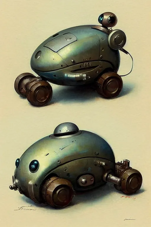 Image similar to ( ( ( ( ( 1 9 5 0 s retro future android robot fat robot mouse wagon. muted colors., ) ) ) ) ) by jean - baptiste monge,!!!!!!!!!!!!!!!!!!!!!!!!!