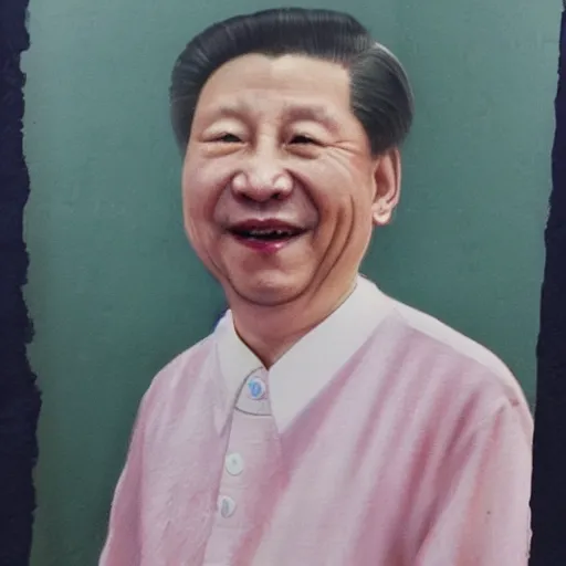 Image similar to xi - jing ping smiling