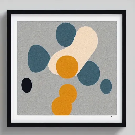 Image similar to Mid Century Modern Minimalist Abstract Art, Art Print, by EnShape on Society6