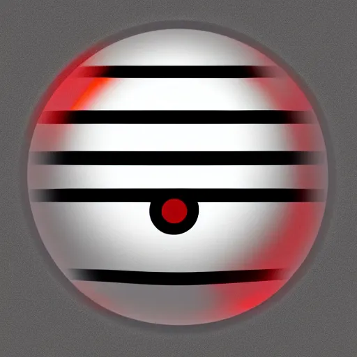 Image similar to realistic pokeball in gray background