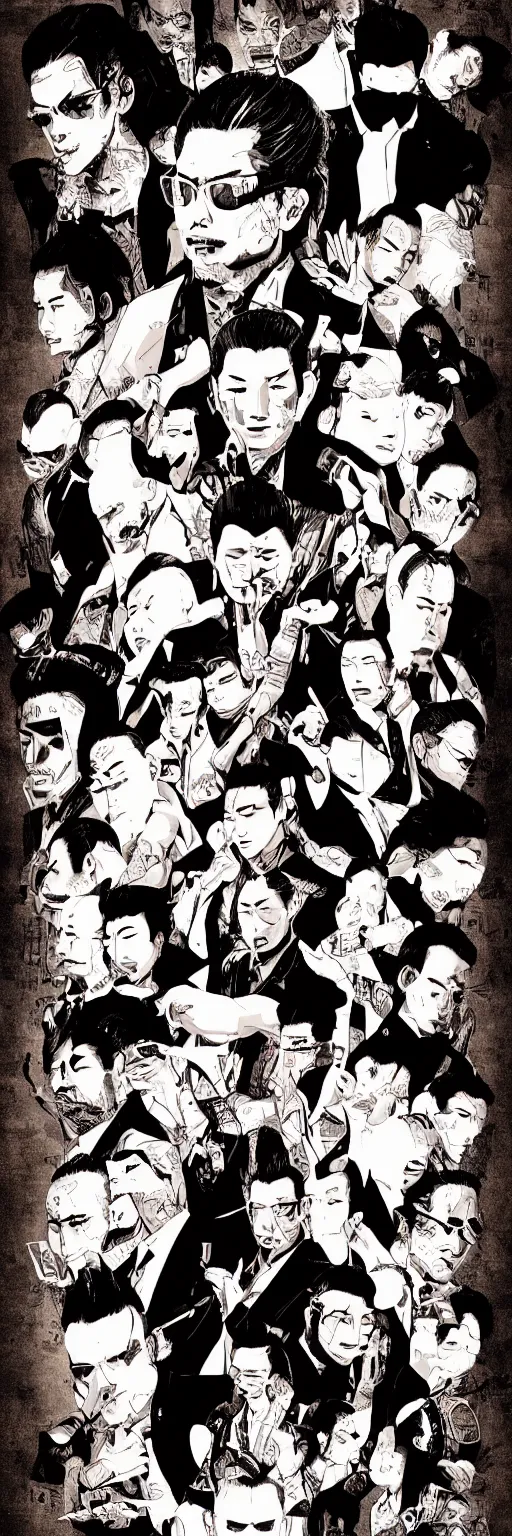Prompt: yakuza style digital art