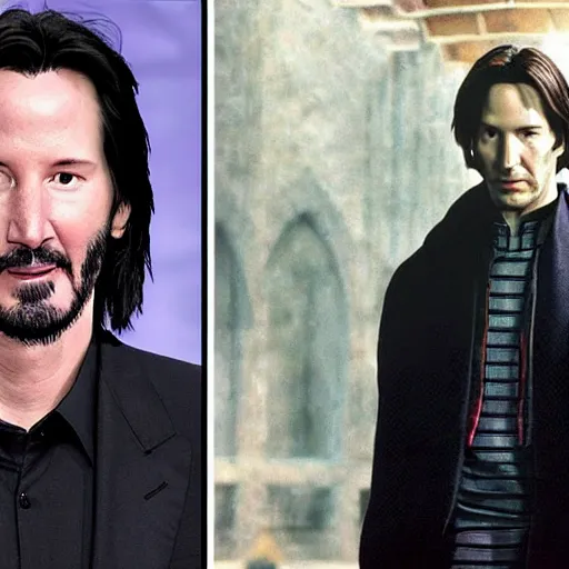 Image similar to harry poter keanu reeves