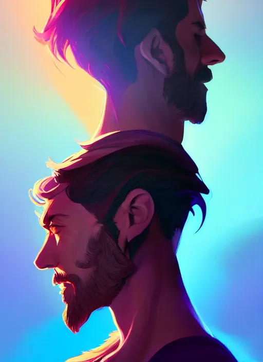 Prompt: side profile centered painted portrait, Arsen Lupin as a Paladin, D&D, Gloomhaven, matte painting concept art, art nouveau, beautifully backlit, swirly vibrant color lines, fantastically gaudy, aesthetic octane render, 8K HD Resolution, by ilya kuvshinov and Cushart Krentz and Gilleard James