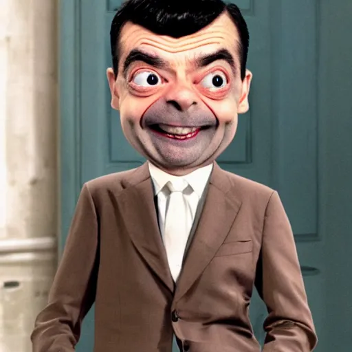 Prompt: Deformed Mr. Bean