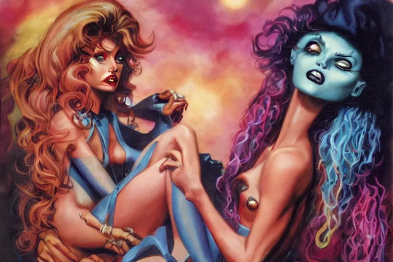 Image similar to monster high, boris vallejo, julie bell