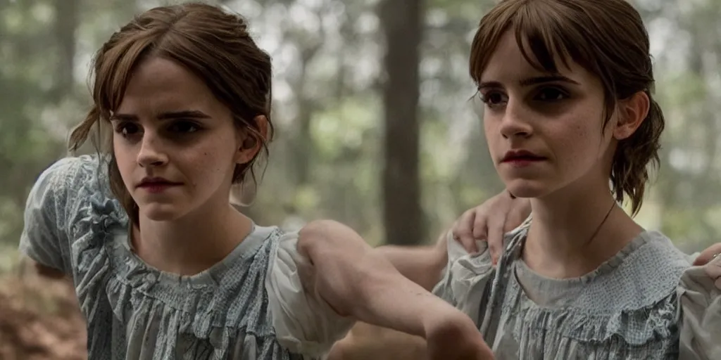 Prompt: emma watson in stanger things