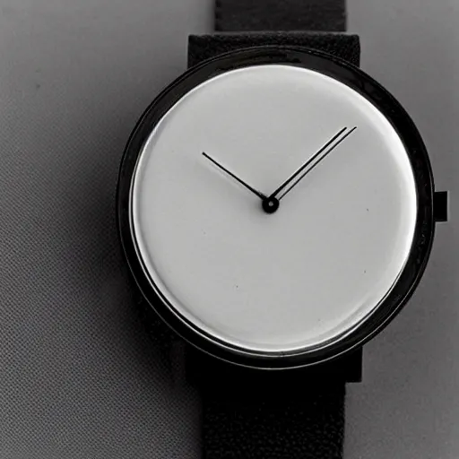 Image similar to watch from 1 9 8 0 with touch screen designed by hartmut esslinger