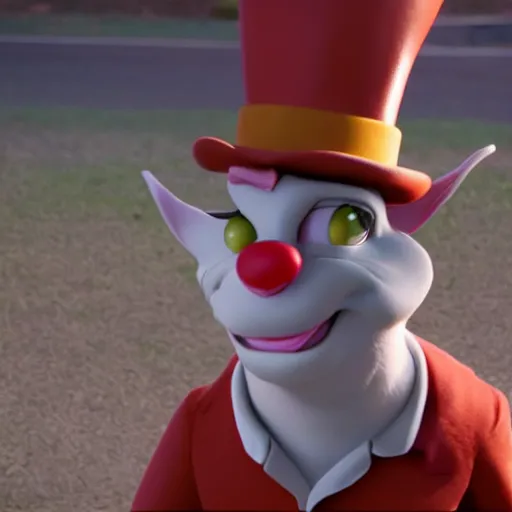 Image similar to roger rabbit as a real person, photorealistic, cinematic