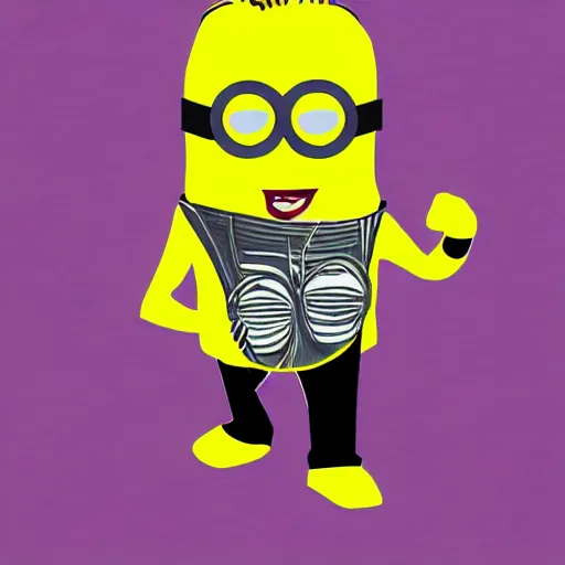 Prompt: Miles Davis as a yellow minion