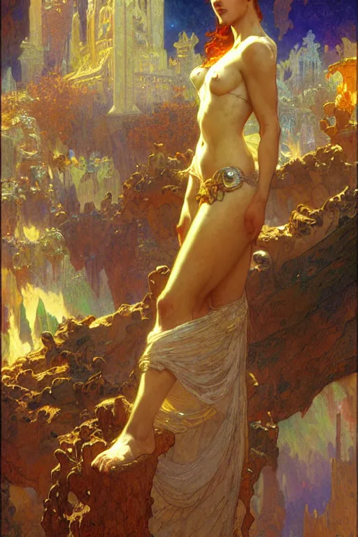 Image similar to atlantis, painting by gaston bussiere, craig mullins, greg rutkowski, alphonse mucha