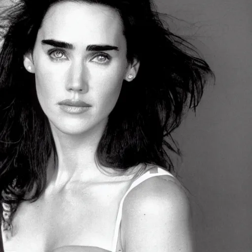 Image similar to face of 1992 blonde Jennifer Connelly